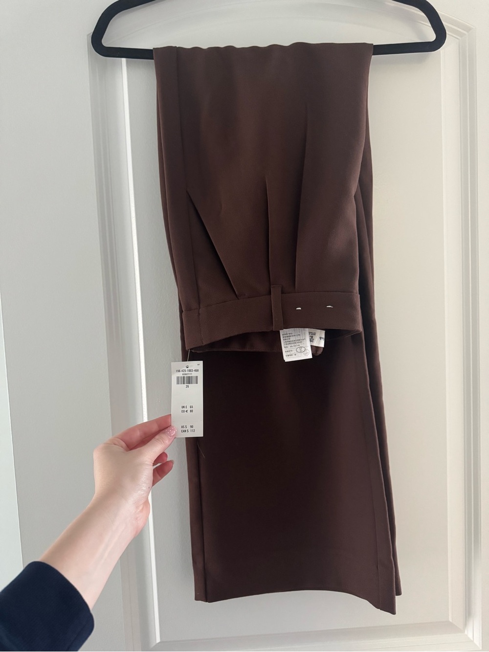 Abercrombie & Fitch Chocolate Brown Straight Trousers - Picture 2 of 2